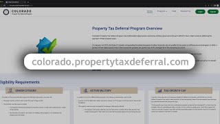 Property Tax Deferral Program