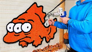 ASMR Rug Tufting | Simpson's Blinky Fish Rug (Start To Finish)