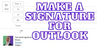 How to add a signature to Outlook 365 version 2111