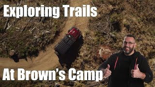 Scouting trails at Brown's Camp