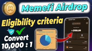 Memefi Airdrop Eligibility criteria | memefi airdrop claim | Memfi airdrop withdrawal process