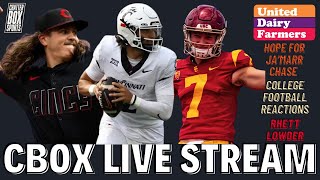 College Football Reactions! Rhett Lowder Debut. Ja'Marr Chase To Sign Soon? | CBox Streams 09-03-24