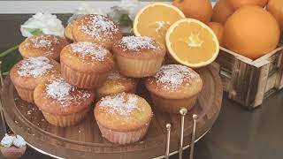 Just make these delicious muffins with two oranges and two eggs and enjoy.