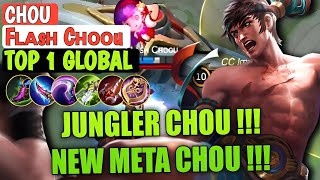 New Meta Chou ! Jungler Killer! Gameplay Top 1 Global Chou By Fʟᴀsʜ Cʜᴏᴏu • Mobile Legends Bang Bang