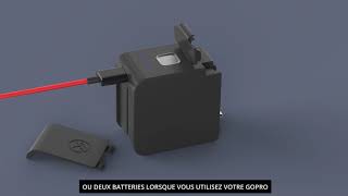 Kit Extension batterie T-Dive H8POWER pour GoPro HERO8