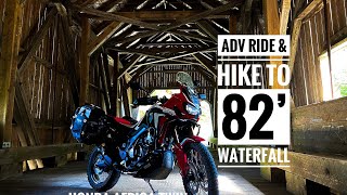 ADV Ride & Hike to 82' Waterfall !! Honda Africa Twin | DJI Mavic Mini.