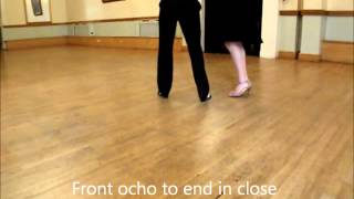 Argentine Tango Lesson 18 - Back ocho / Giro to Right / Check combination