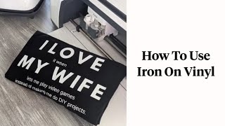 How to Apply Iron On Vinyl