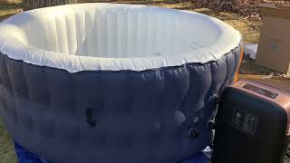 Goplus Inflatable Hot Tub Spa, 71inch x 27inch 4 Person Portable Hot Tub Review, Storable when not