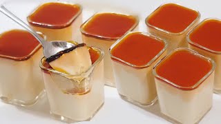 10 minutes Leche Flan in cups [No Steam, No Bake, No Oven, No Mixer] | How to make Custard Pudding🍮