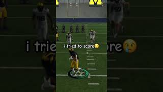 i couldn’t score they were too good #fyp #collegefootballl #madden25 #shorts