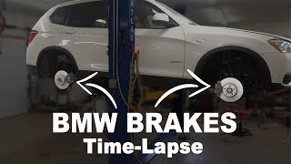 Complete BMW Brake Service Time-lapse |  2015 X3 with Electronic Parking Brake!