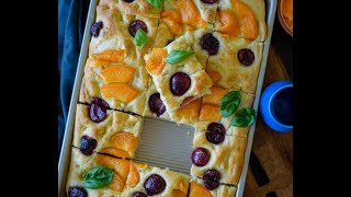 Apricot and Cherry Focaccia