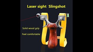 Modern Wooden Handle Laser Slingshot for Birds Hunting | Hunting products