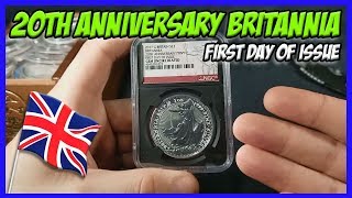 20th Anniversary Silver Britannia First Day of Issue | Silver Coin Review