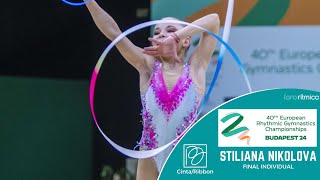 Stiliana Nikolova (BUL) - Cinta/Ribbon - FINAL INDIVIDUAL - Budapest EC 2024