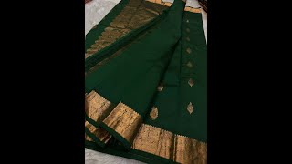 V865:Pure Kanchipuram Pattu SareeLight weight silk.