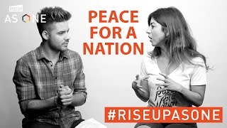 William Valdes and Cristina Sosa discuss Peace for a Nation. #RiseUpAsOne