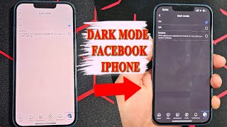 How to get dark mode in Facebook on iphone