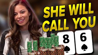 She Will NOT Be Intimidated | Poker Hand of the Day presented by BetRivers