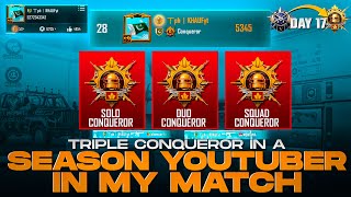 OMG!!😱 TRIPLE CONQUEROR YOUTUBER KHAUF IN MY MATCH 🥵 SAMSUNG,A3,A5,A6,A7,J2,J5,J7,S5,S6,S7,59,A10