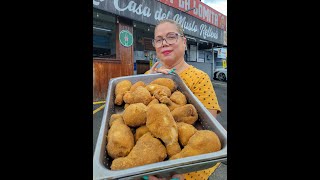 40 Años 🍗🍗 Muslos Rellenos de Bayamon 🇵🇷 Sin Hueso.. Rellenao con Jamon y Queso ❤️ Mega Gordos..