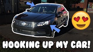 HOOKING UP MY CAR - 2017 Volkswagen Passat - Air Force Vlog #10