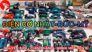 Khoan Bosch, cưa trượt Hitachi 220v, khoan góc, máy bào, khoan Makita, nhám tăng, bulong, cắt góc...