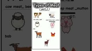 Types of meat#meatvocabulary #enhanceknowledge #enrichyourvocabulary #subscribe