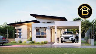 Minimalist 3 Bedroom Bungalow House Design 🏠 135 sqm.