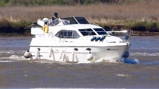 Burgh Castle View Point, boardwalk, boats and marshes, Norfolk Broads #river #boat #sun