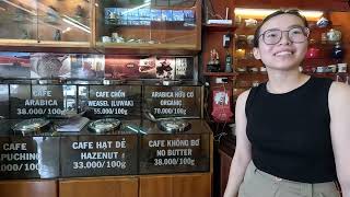 Savoring Saigon: A Coffee Adventure Buying coffee at a local coffee shop in Vietnam ho chi minh city