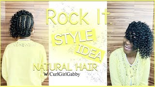 Quick Natural Hairstyle Idea | Elegant Hairstyle | CurlGirl Gabby