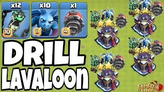 Drill Lavaloon Attack Strategy Th15!! Th15 New Attack Strategy 2023 in Clash of Clans