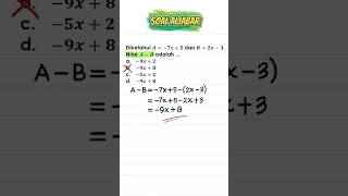 Soal Aljabar #matematika