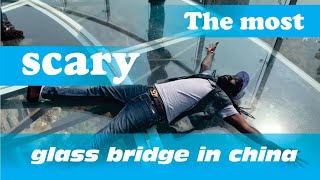 The most scary and terrible glass bridge ever.