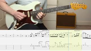 John Mayer - Slow Dancing in a Burning Room Guitar Solo Tab and Real Backing Track