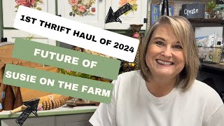 Thrift Haul for resale/Future of Susie on the Farm Update/Getting back on the right track