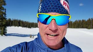 Cross-Country Crust Skiing Report on Cinco de Mayo for Grand Mesa, Colorado.