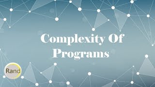 Complexity Of Programs