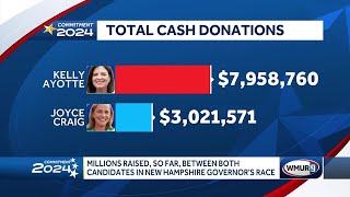 Ayotte, Craig raise millions of dollars in NH governor's race