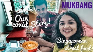 Mukbang - Trying Local Singaporean Food | Our Lockdown Story | Singapore vs Hong Kong