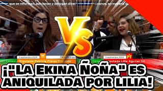 ¡VE! ¡’La EKINA ÑOÑA’ es ANIQUILADA por la VALIENTE LILIA AGUILAR por ATACAR la REFORMA JUDICIAL!