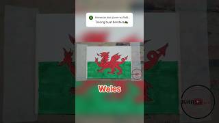 Wales Flag 🔴 Bendera Wales #shorts #bendera #flagdrawing #wales #countryballs