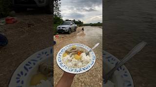 Makan Di Sungai🥰 #shorts #makan #sungai #wtzeefamily