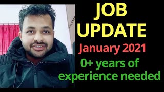 Job Update January 2021 ||Latest Job Update || Job update for freshers