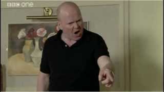 Phil Mitchell backhands Billy Mitchell (2009)