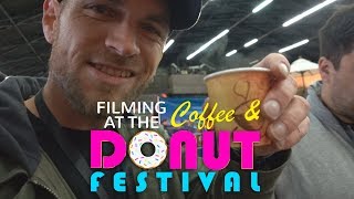 Filming At The Coffee & Donut Festival