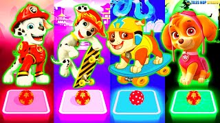 Paw Patrol Marshall Rubble Skye Tiles Hop EDM Rush