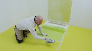 Floortec - Uncoupling membrane installation tutorial